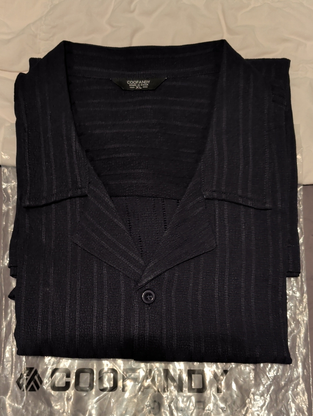 Coofandy Men’s Black Casual Button-Down Shirt